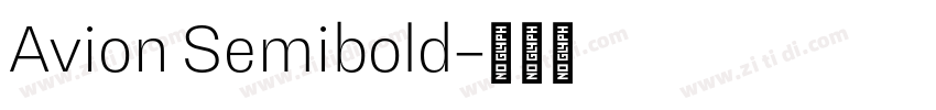 Avion Semibold字体转换